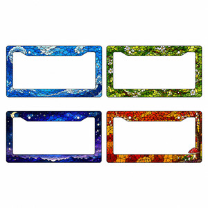 Marcos <span class=keywords><strong>de</strong></span> Matrícula Personalizados <span class=keywords><strong>de</strong></span> Aluminio al por Mayor, Diseño Móvil <span class=keywords><strong>para</strong></span> Placas <span class=keywords><strong>de</strong></span> EE. UU. y Canadá, 16x31cm, Decoración <span class=keywords><strong>de</strong></span> Autos con Temática Diwali - Product Image 1