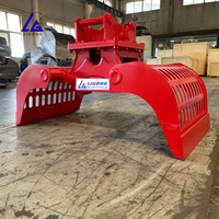 Grappin de tri fixe pour excavatrice, compatible CE S45 S60, attache rapide hydraulique, dents robustes et durables pour le tri des déchets ménagers