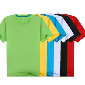 Wholesale T Shirt Custom T Shirt Printing Blank T-Shirt Cheap Multiple Colour Camicia Sportiva Crewneck Cotton Shirt