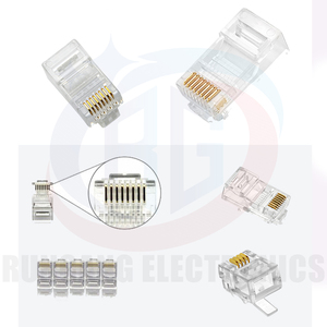 RG <span class=keywords><strong>RJ45</strong></span> Cat5e Cat6 mâle femelle connecteur blindé échantillon gratuit Ethernet Keystone Jack - Product Image 2