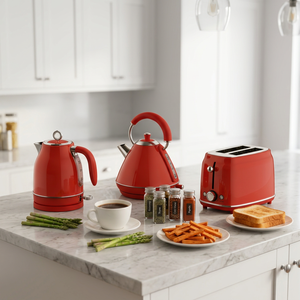 BESTONE Retro Breakfast <b>Set</b> 14 Type Electric Stainless Steel <b>Toaster</b> Kettle Blender Class Energy Efficiency Household Appliance - Product Image 1