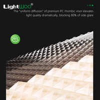 Suspension linéaire LED en aluminium, système d'éclairage modulaire pour plafond, hall et entrepôt, design moderne et épuré