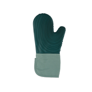 ถุงมือซิลิโคนทนความร้อนสูง พร้อมข้อมือผ้าฝ้ายแข็งแรงและชั้นผ้าไม่ทอเพื่อความปลอดภัยในการทำอาหารและอบขนมในครัว - Product Image 5