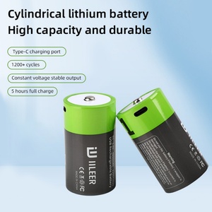 Baterías Recargables de Iones de Litio Cilíndricas IILEER D1 de 1.5V, 4800mAh, 7400mWh para Electrodomésticos - Product Image 2
