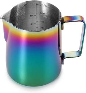 Pichet <span class=keywords><strong>à</strong></span> <span class=keywords><strong>mousseur</strong></span> <span class=keywords><strong>à</strong></span> <span class=keywords><strong>lait</strong></span> en acier inoxydable avec placage de cuivre pour mousser le <span class=keywords><strong>lait</strong></span> ensembles de café et de thé 350ML <span class=keywords><strong>Barista</strong></span> Tools - Product Image 5