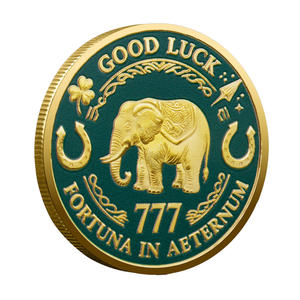 Moeda da Sorte Fortuna Aeternum, Lembrança de Ferro com Impressão UV, Design Personalizado Gratuito - Product Image 2