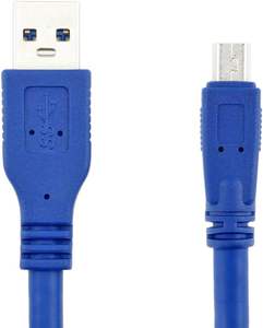 SYONG Câble USB 3.0 bleu haute performance-Type A mâle vers Mini B mâle, mini cordon USB pour <span class=keywords><strong>lecteur</strong></span> de musique pour appareil photo numérique à <span class=keywords><strong>disque</strong></span> <span class=keywords><strong>dur</strong></span> - Product Image 4