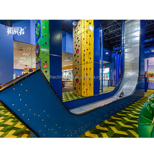 Divertida Escalada en Roca <span class=keywords><strong>con</strong></span> Varios Estilos para Parques Infantiles Interiores, Incluyendo Escalada Vertical <span class=keywords><strong>con</strong></span> Tobogán y Salto al Vacío - Product Image 1
