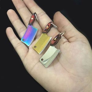 Custom Mini Kitchen Knife Pendant Necklace with Portable <b>Small</b> Blade OEM Supported Wood Handle and Steel Blade for DIY - Product Image 5