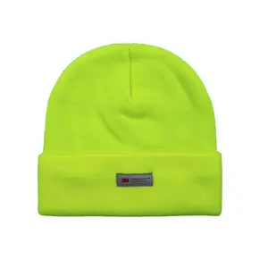 Wholesale Custom Thermal Outdoor Warm Winter Knitted Beanie and Skullies Hats With 3M Thinsulate Lining