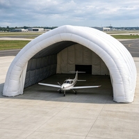 Abri d'aviation gonflable en PVC de haute qualité, sur mesure, quatre saisons, double couche, imperméable, une chambre, pour entrepôt d'avions
