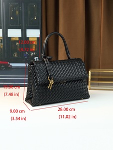 Sacs à main tissés à la main pour femme, originaux, neufs, de style vintage français, avec une longue bandoulière, produit de marque, organisation de poche intérieure réfléchie - Product Image 5