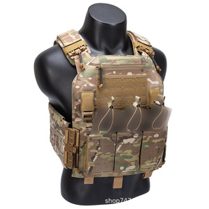 Pochette tactique pour chargeurs en nylon 1000D MOLLE, camouflage, triple porte-chargeurs, pour sports de plein air, résistante à l'usure, capacité 20L et moins - Product Image 2