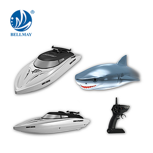 Bemay ของเล่น 2.4GHz 2 IN 1 รีโมทคอนโทรลฉลามกันน้ํา, เรือความเร็วสูง RC เรือสําหรับเด็ก - Product Image 2