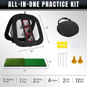 Factory Outlet High Quality Durable Portable Folding Steel/Glass Fiber/Polyester <b>Golf</b> Chipping Hitting Practice Swing - Product Image 3
