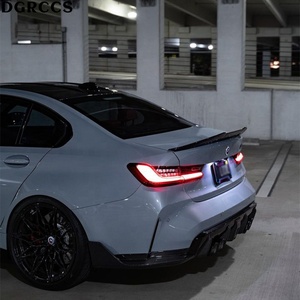 Aileron arrière en fibre de carbone style nid d'abeille non perforé PSM pour Série 3 G20 G28 & M3 G80 2018-2023 - Product Image 6