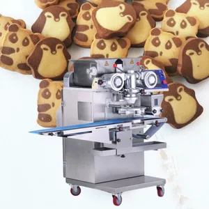 Máquina encrustante automática do cookie Cookies recheados/Panda Biscuits Maker Cookie que faz a máquina para pequenas empresas