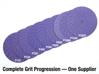 Qualité 3M 737u 	 Disque de ponçage en céramique spirale multi-trous violet de 6 pouces pour ponçage industriel automobile