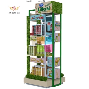 Bevande analcoliche in metallo espositore da pavimento in carta ondulata stampa su misura di cartone materiale di finitura superficiale - Product Image 1