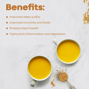 Lait en poudre doré Superfood Latte au curcuma Ashwagandha Latte mélange soutien relaxation et sommeil réparateur Marque privée - Product Image 5
