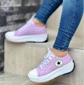 Chaussures pour femmes, chaussures en toile respirantes, chaussures décontractées à tige haute pour femmes, chaussures rehaussantes, nouveau style printemps-automne - Product Image 6
