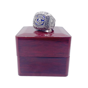 Anillo <span class=keywords><strong>del</strong></span> <span class=keywords><strong>Campeonato</strong></span> Mundial de los Chicago Cubs, Aleación de Plata Grabada, Joyería Unisex - Product Image 5