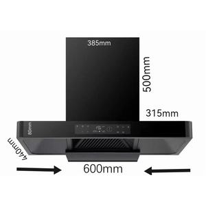 <span class=keywords><strong>Cappa</strong></span> <span class=keywords><strong>da</strong></span> Cucina Elettrica in Vetro Nero <span class=keywords><strong>da</strong></span> <span class=keywords><strong>60</strong></span> <span class=keywords><strong>cm</strong></span> - Product Image 2