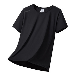 Camiseta Deportiva de Secado Rápido para Hombre, Manga Corta, Corte Regular, Verano, Unisex, Cuello Redondo, Poliéster/Algodón 300g con Etiqueta - Product Image 3