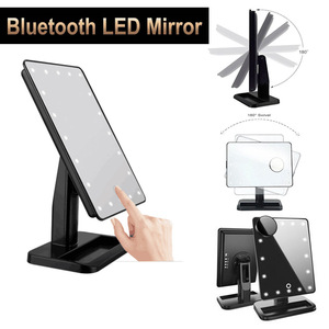 Super Nouvelle Offre Spéciale Professionnel Portatif De Vanité De Bureau 20 Led Lumière Loupe Rechargeable Fonction Musique Miroir De Maquillage - Product Image 3