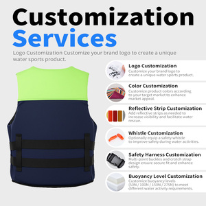 ז 'קט החיים קל' קט pfd למבוגרים epe & pvc קצף חיים אפוד מתכוונן ספורט מים ספורט ימי - Product Image 2