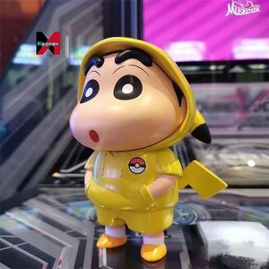 Figura de Crayon Shin-chan, Cosplay de Psyduck y Pikachu, Adorno Creativo de Anime para Coche - Product Image 1