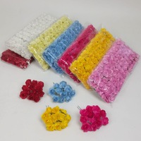 Bunga Buatan Kertas Kecil Buatan Tangan Bentuk Mawar Plum Blossom Sedang 1.5~2cm Siap Pakai dari Produsen untuk Pernikahan, Permen, Wisuda