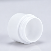Pot de crème en plastique blanc 5g, mini-flacon de voyage, échantillon de crème, pot vide pour onguent, flacon portable à large ouverture pour crème d'essai