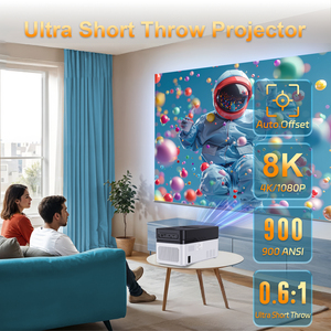 Proyector de Cine Portátil Topleo Hy450 Pro 8K Compatible con 1080p Full HD Smart Android 14 2G RAM WiFi6 LED Estéreo Home Theater - Product Image 2