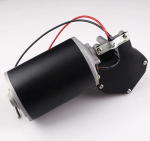 Motor de CC personalizado de fábrica, caja de engranajes de gusano de Metal, 76mm, 63mm, 76mm, 12v, 24v, 80w