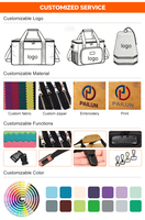 Sac isotherme de golf pour bière - Housse portable et étanche pour 7 canettes - Sac de transport à bandoulière pour boissons - Pochette de sport durable pour l'extérieur