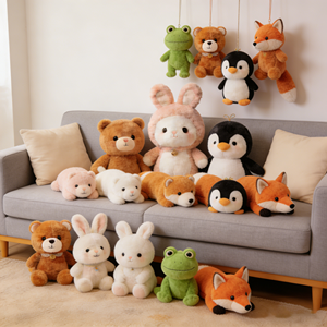 Juguetes <span class=keywords><strong>de</strong></span> peluche <span class=keywords><strong>de</strong></span> animales <span class=keywords><strong>de</strong></span> varios tamaños, suministro <span class=keywords><strong>de</strong></span> fábrica, en stock, venta al por mayor, premios para máquinas <span class=keywords><strong>de</strong></span> garra, suaves y adorables. - Product Image 1