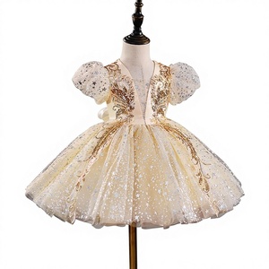 Vestido de <span class=keywords><strong>Princesa</strong></span> con Flores para Niñas, Traje de Fiesta de Cumpleaños, <span class=keywords><strong>Disfraz</strong></span> para Actuaciones de Baile, Venta al Por Mayor ODM para Niños - Product Image 2