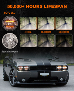 5,75 H4 faros delanteros Led de haz Alto y Bajo proyector de motocicleta de 5,75 pulgadas faro Led para Ford Galaxie 1959-1967 1958-64 <span class=keywords><strong>Impala</strong></span> - Product Image 4