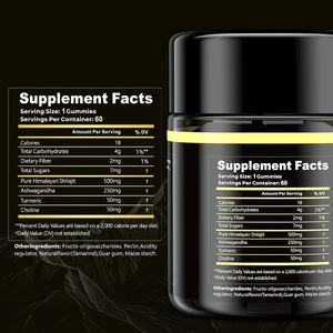 OEM/ODM al por mayor Himalayan Shilajit Gummies Etiqueta Privada para adultos para mejorar la energía y el sistema inmunológico - Product Image 4