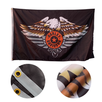 Drapeaux de moto à sublimation double face à impression numérique personnalisée Offre Spéciale d'usine campagne de publicité bannière extérieure