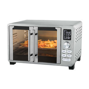 เตาอบ Guangrong 23 ลิตร แบบสองประตู สเตนเลสสตีล พร้อมระบบลมร้อน ใช้ไฟฟ้า วางบนเคาน์เตอร์อเนกประสงค์ ทำความสะอาดง่าย ความจุขนาดใหญ่ - Product Image 1
