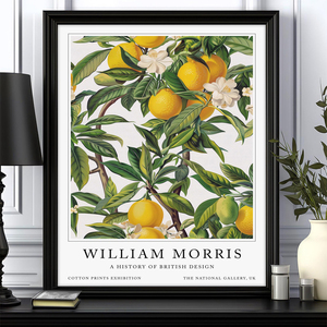 HAOWAI OEM/ODM William Morris Lemon Tree decoración lienzo pared arte botánico fruta exposición pared decoración póster pinturas pared artes - Product Image 3