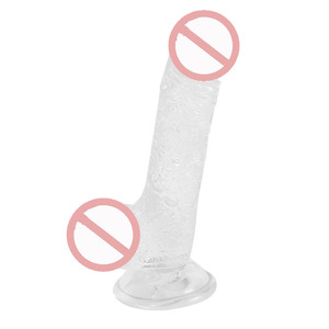 Kristallklarer Starker Saugnapf Realistisches Erwachsenen-Sexspielzeug Transparenter Kristall-Stoß<span class=keywords><strong>dildo</strong></span> für Frauen Erwachsenen-Jelly-<span class=keywords><strong>Dildo</strong></span> Großer <span class=keywords><strong>Dildo</strong></span> - Product Image 2