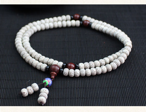 Großhandel Trendiges Schwarz-Weißes Stern-Mond-Bodhi 108 Buddha-Armband mit Schwarzem Achat Unisex-Accessoires Original Samen-Armband - Product Image 5