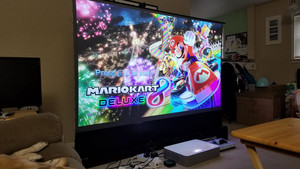 120 Inch Motorized Electric Projector <strong>Screen</strong> UST ALR Roll up PET Crystal <strong>Screen</strong> <strong>Projection</strong> <strong>Screens</strong> - Product Image 6