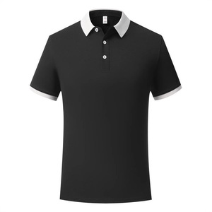 Polo Rojo de Algodón con Ribete en Contraste, Manga Corta, Unisex, para Uso Diario - Product Image 4