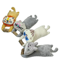 Nouveaux jouets en peluche gras en peluche réalistes chat jouets en peluche tête de tigre mignonne avec Matatabi cadeaux drôles pour chats