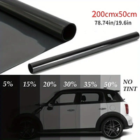 Film teinté automobile Mingtu noir clair de haute qualité, auto-adhésif, pour vitres de voiture, film teinté pour voitures