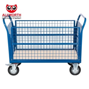 Milieuvriendelijke Heavy-Duty Grote Capaciteit Gaas Zijmandtrolley Uitgerust Met Lusvormige Handgrepen - Product Image 3